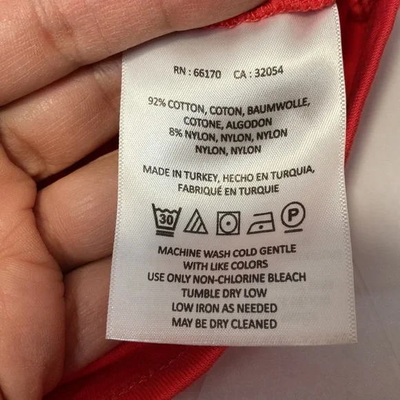 Anthropologie Maeve Curran Top coral size Small - Picture 5 of 6